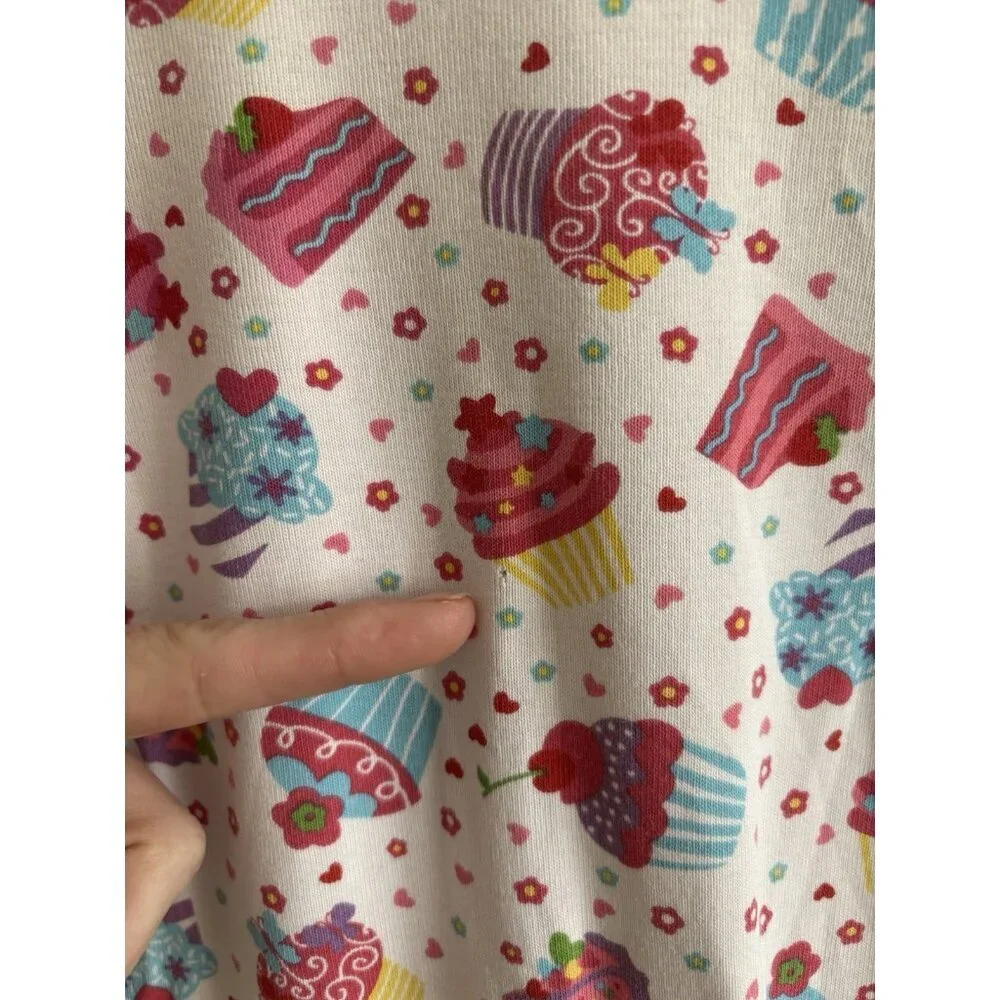 HANNA ANDERSSON ORGANIC BABY Side Zip Sleeper Pink Cupcake 18-24 M Birthday